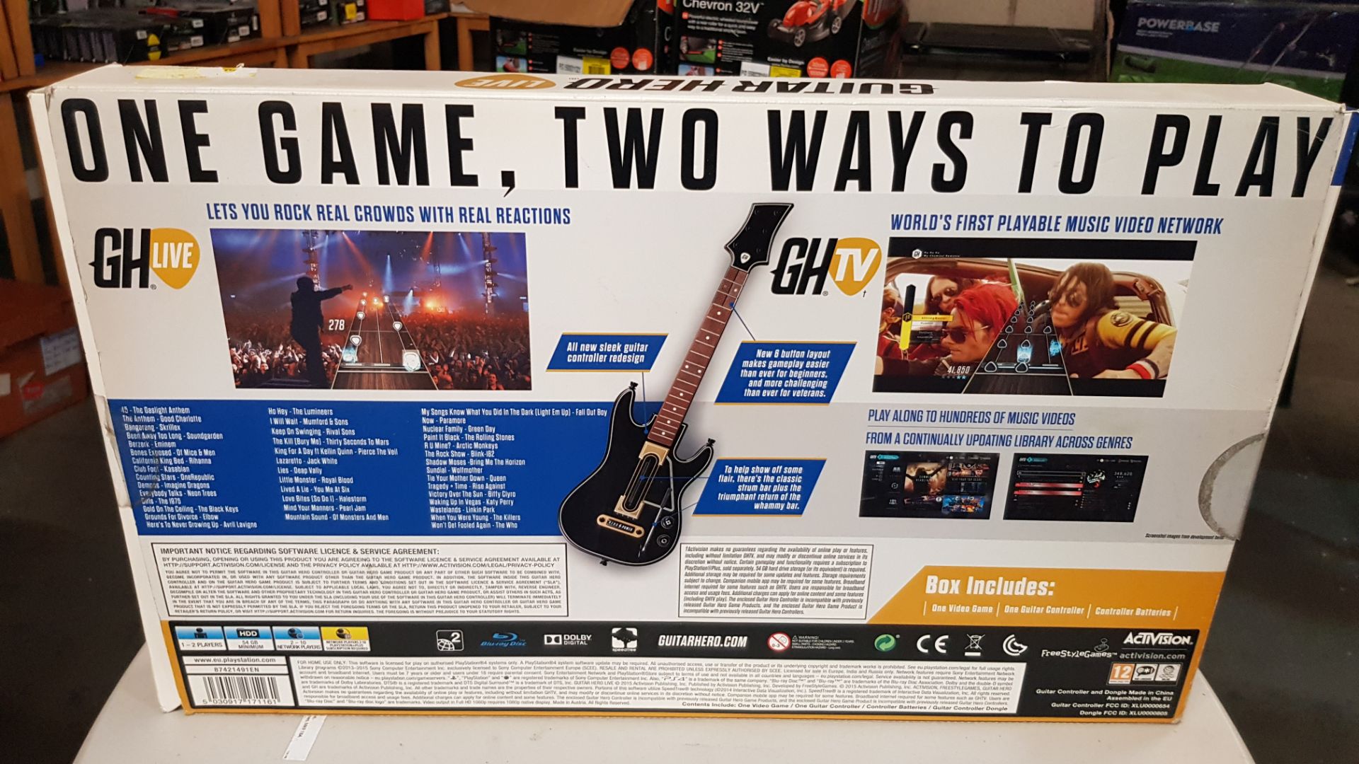 (R14A) 1x PS4 Guitar Hero Live (Currently £120 Amazon). New, Sealed Unit Opened For Photos. Slight - Image 4 of 7