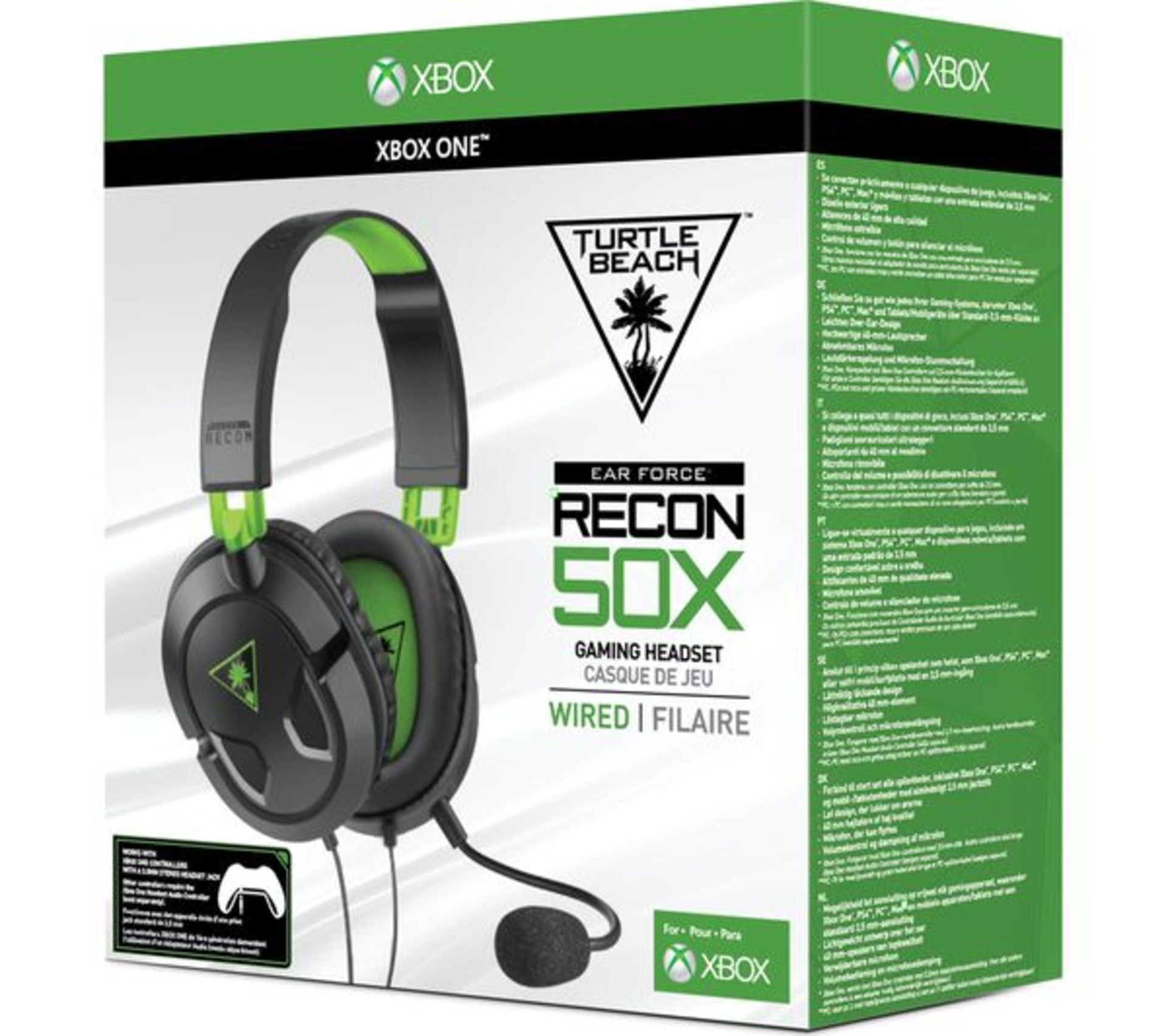 (R14C) 4x Turtle Beach Xbox Recon 50X Wired Gaming Headset - Image 2 of 3