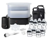 (R14F) 2x Tommee Tippee Closer To Nature Complete Feeding Set Black RRP £80 Each.