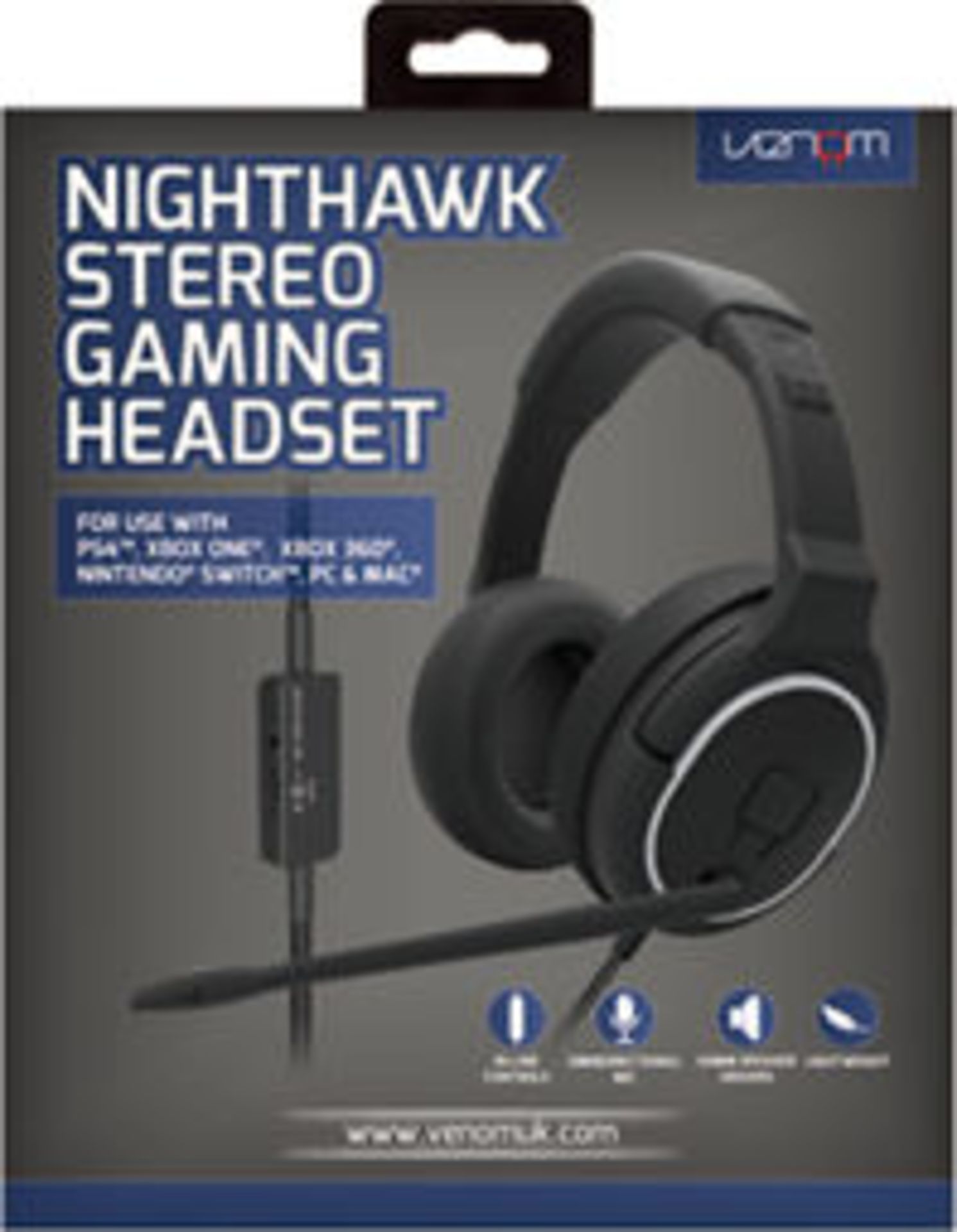 (R14C) 5x Items. 2x Stealth Gaming Headset Camouflage. 3x Venom Nighthawk Stereo Gaming Headset. - Image 2 of 3