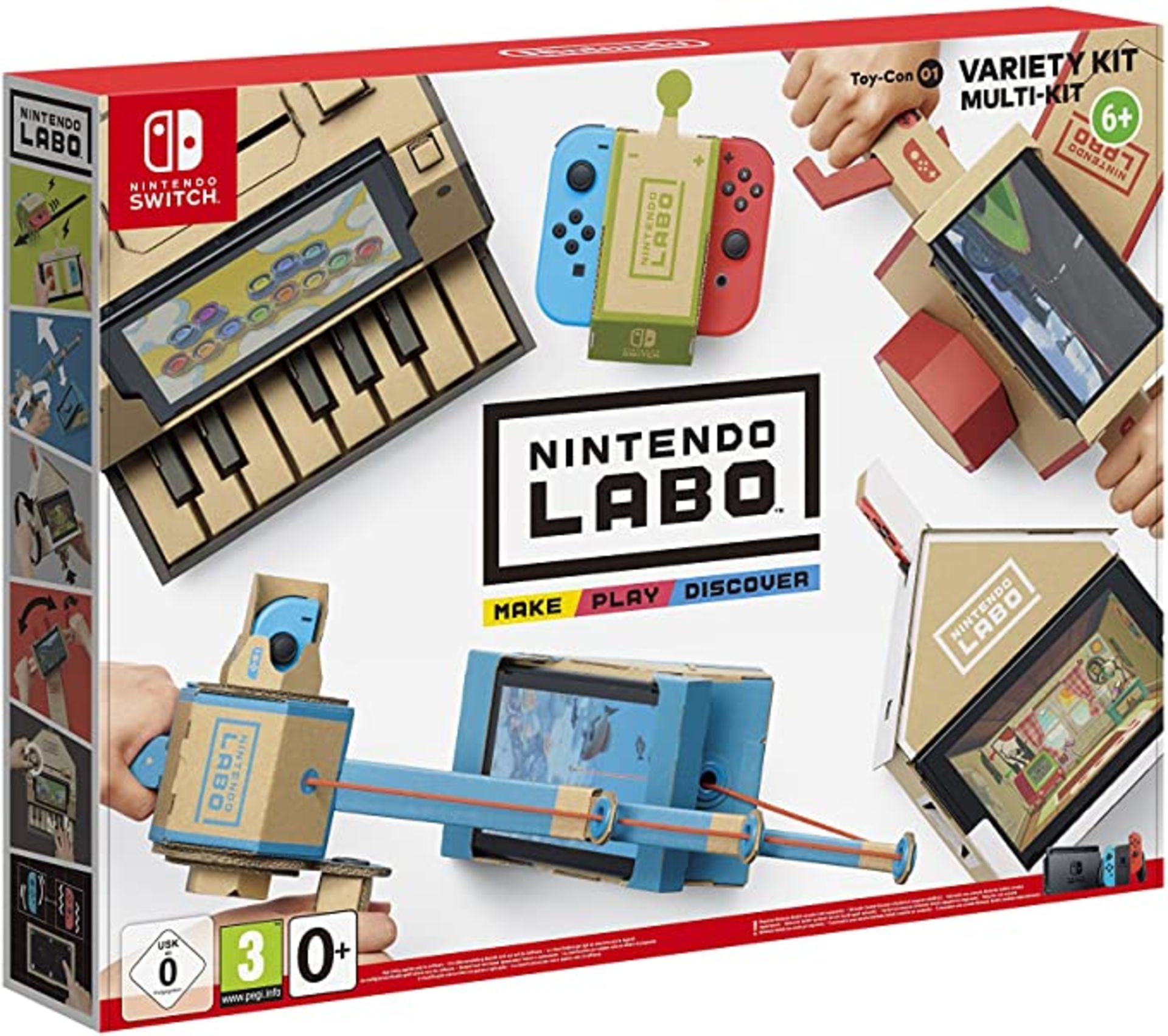 (R14A) 1x Nintendo Switch Nintendo Labo Toy-Con 01 (Variety Kit Multi-Kit). RRP £48.99. New, Sealed - Image 2 of 4