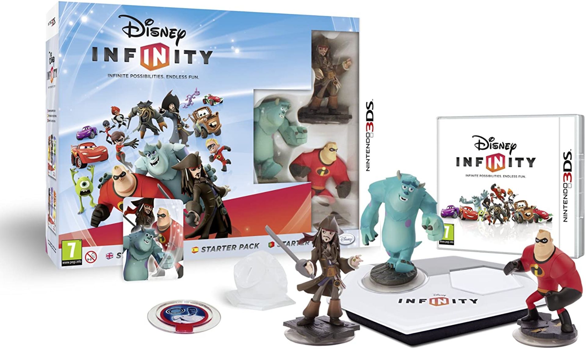 (R14B) 3x Disney Infinity Nintendo 3DS Starter Pack (Currently £26 Each Amazon). New, Sealed Items. - Image 2 of 5