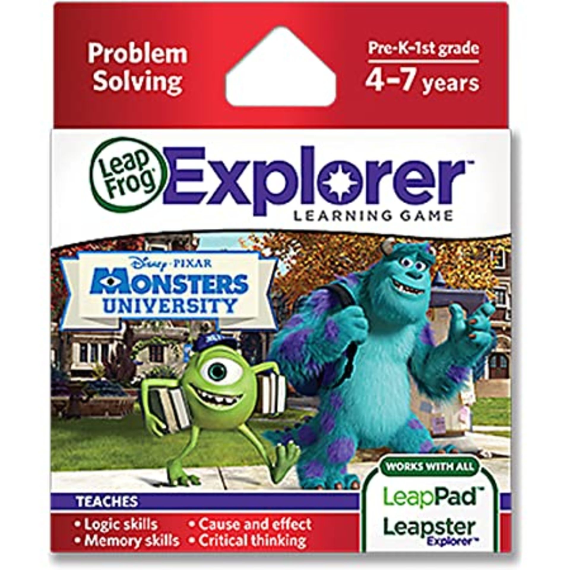 (R14E) 7x Leap Frog Explorer Learning Game Problem Solving – Disney Pixar Monsters University. (All