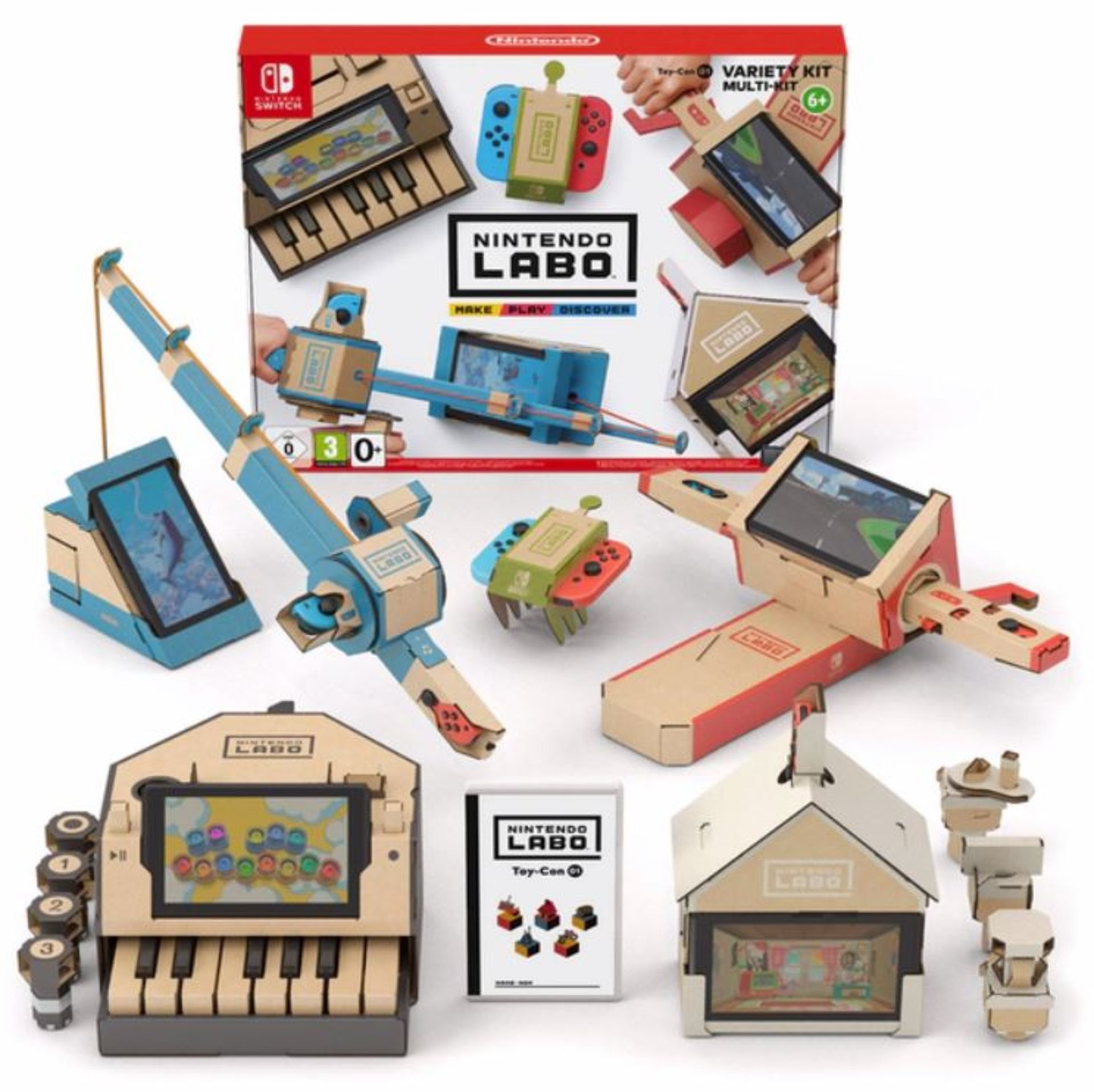 (R14A) 1x Nintendo Switch Nintendo Labo Toy-Con 01 (Variety Kit Multi-Kit). RRP £48.99. New, Sealed
