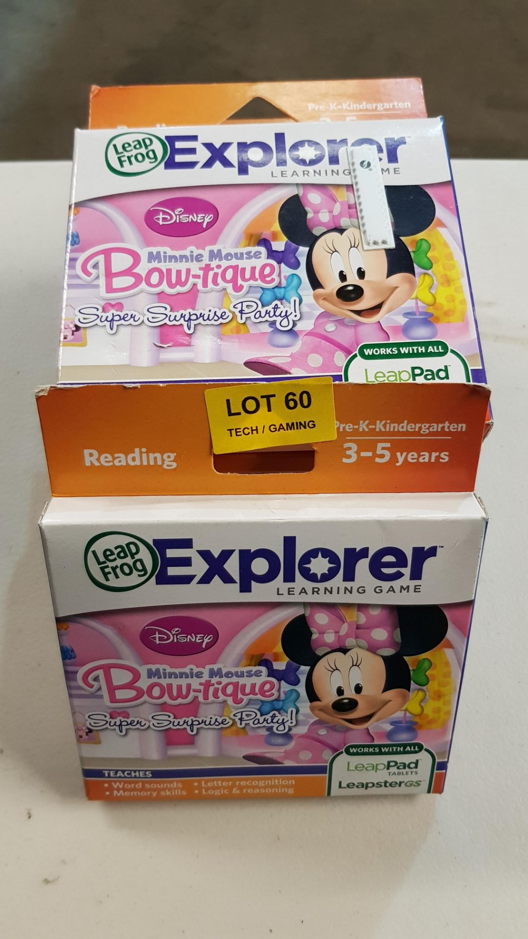 (R14E) 8x Leap Frog Explorer Learning Game Reading – Disney Minnie Mouse Bow-tique Super Surprise P - Image 3 of 3