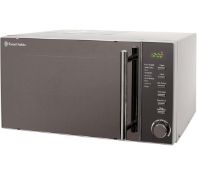 (R14H) 1x Russell Hobbs Silver 20L 800W Microwave Oven (RRP 79.99). Unit Is Clean, Appears Unused –