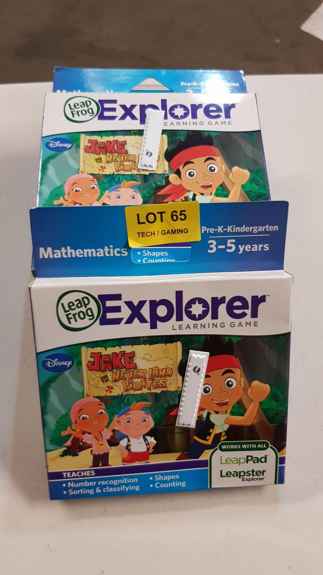 (R14E) 8x Leap Frog Explorer Learning Game Mathematics – Jake And The Never Land Pirates. (All Unit - Image 2 of 2