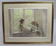 Large Geoffrey Robinson Signed Print Set in Gilt Frame