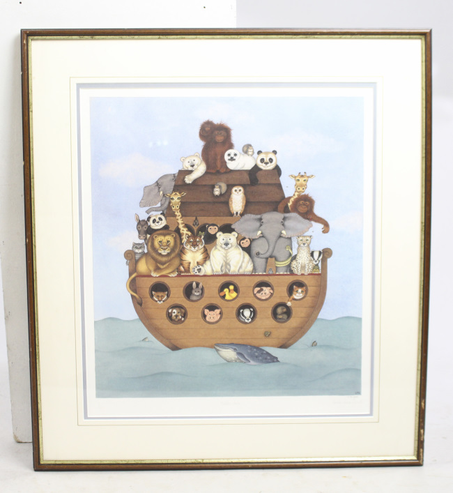 Limited Edition Signed Linda Jane Smith Print ""Noahs Ark""