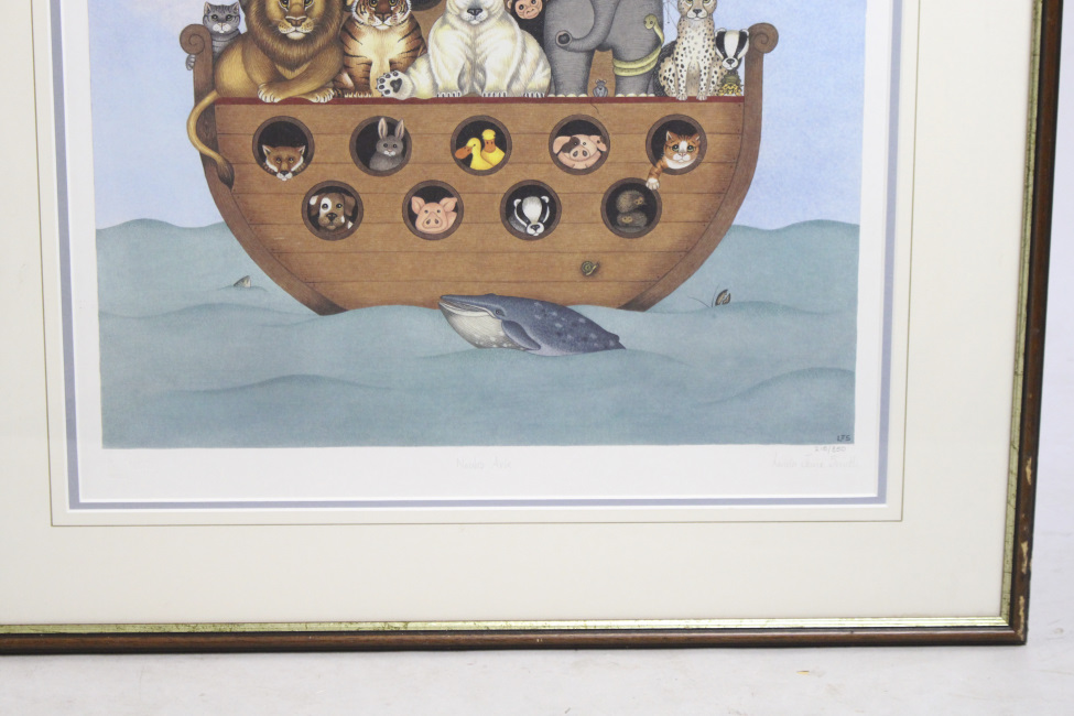 Limited Edition Signed Linda Jane Smith Print ""Noahs Ark"" - Image 3 of 4