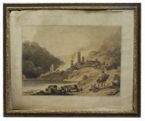 Georgian Iron Works Colebrook Dale Etching Robert Bowyer 1805