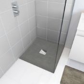 New 900x900mm Square Slate Effect Shower Tray In Grey. Manufactured In The UK From High Grade...