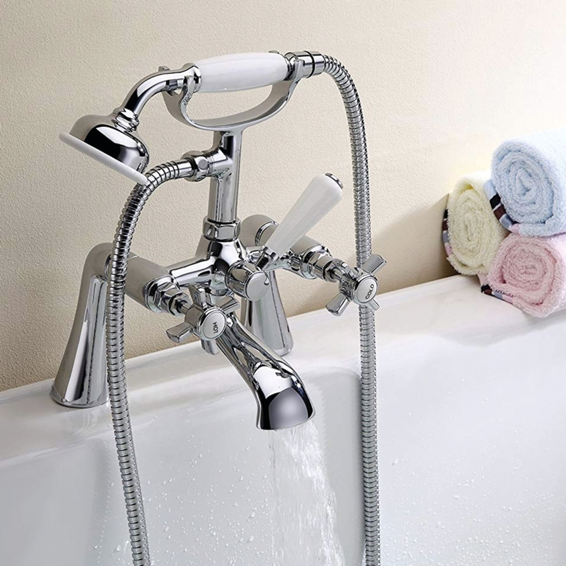 New (G49) Synergy Henbury KC Cross Bath Shower Mixer Tap. Henbury KC Cross Bath Shower Mixer M...