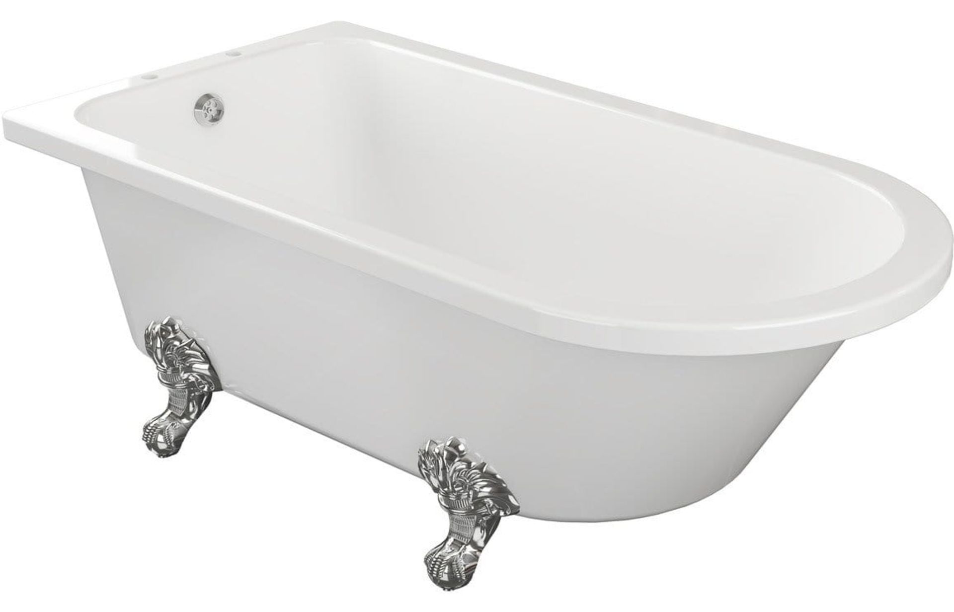 New (G6) 1500mm Single Ended Traditional Corner Freestanding White Bath. RRP £1090.00. Bath I... - Image 2 of 2