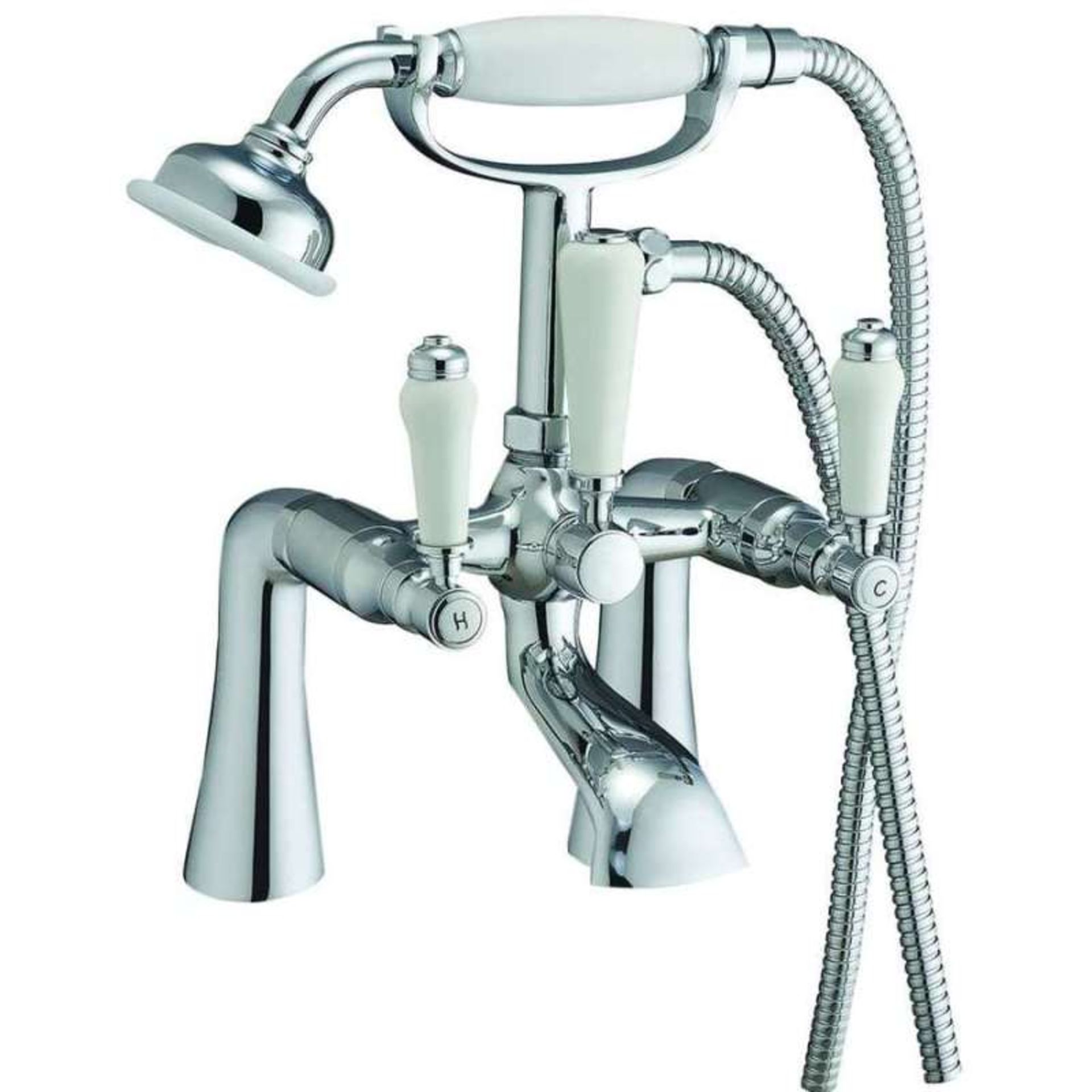 New (G49) Synergy Henbury KC Cross Bath Shower Mixer Tap. Henbury KC Cross Bath Shower Mixer M... - Image 2 of 2