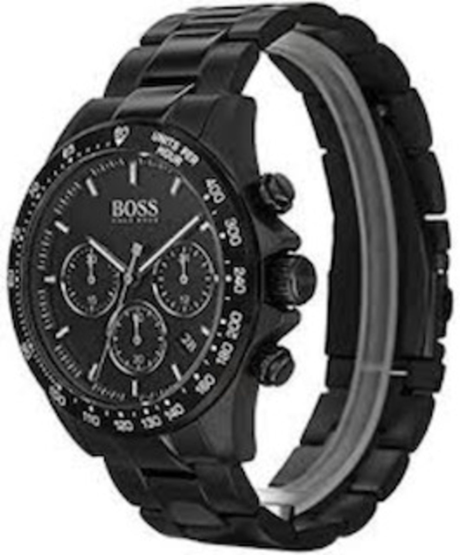 Hugo Boss 1513754 Men's Hero Lux Sport Black Bracelet Chronograph Watch - Image 4 of 5
