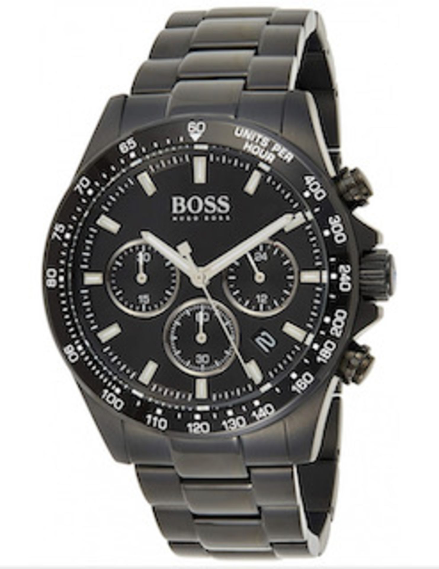 Hugo Boss 1513754 Men's Hero Lux Sport Black Bracelet Chronograph Watch - Image 5 of 5