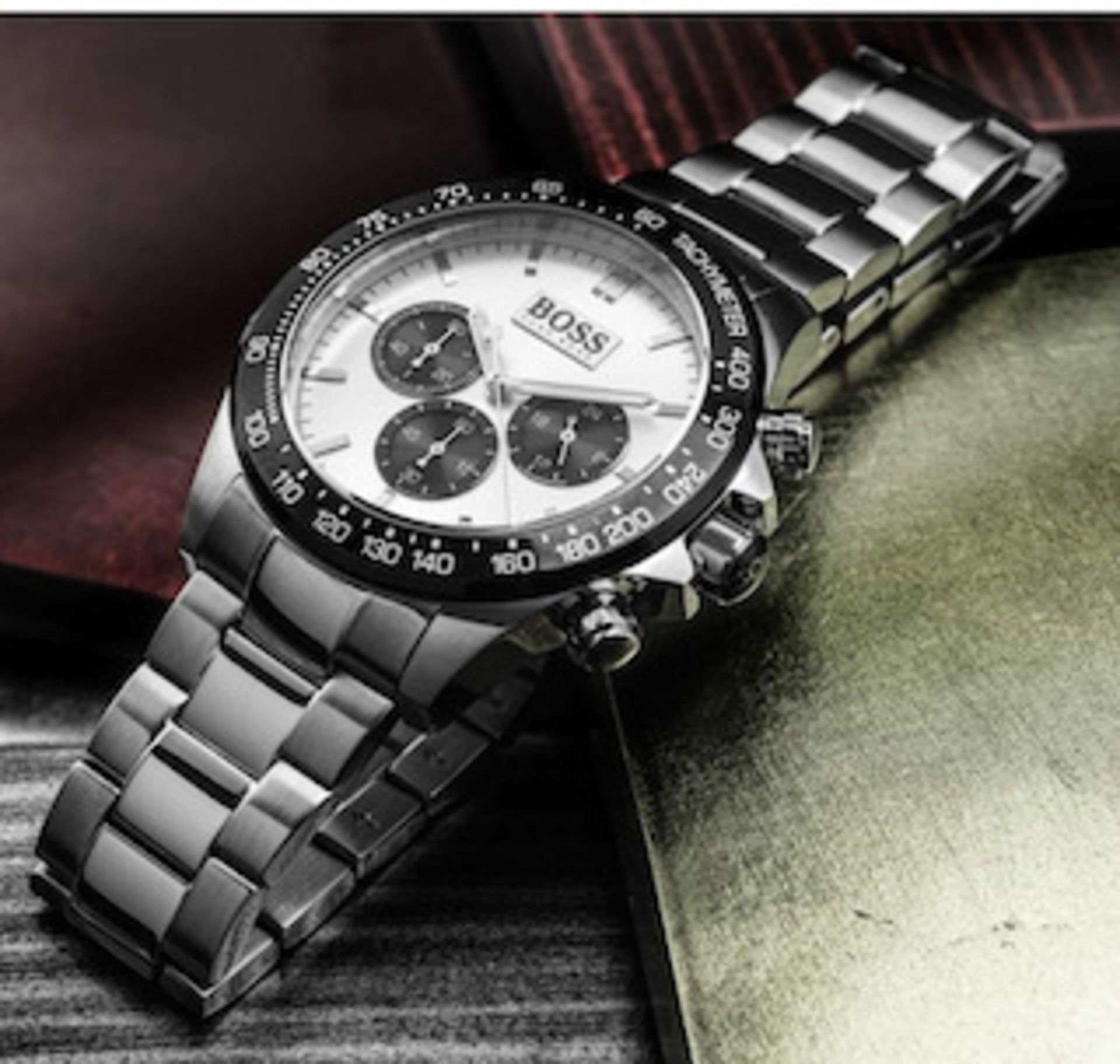 Hugo Boss 1512964 Men's Ikon Silver Bracelet Chronograph Watch - Image 3 of 6