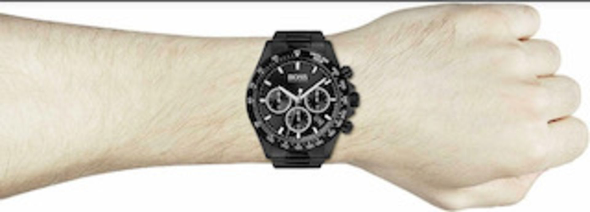 Hugo Boss 1513754 Men's Hero Lux Sport Black Bracelet Chronograph Watch - Image 2 of 5