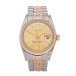 Rolex Datejust 36 18K Rose Gold & Stainless Steel Watch 1601