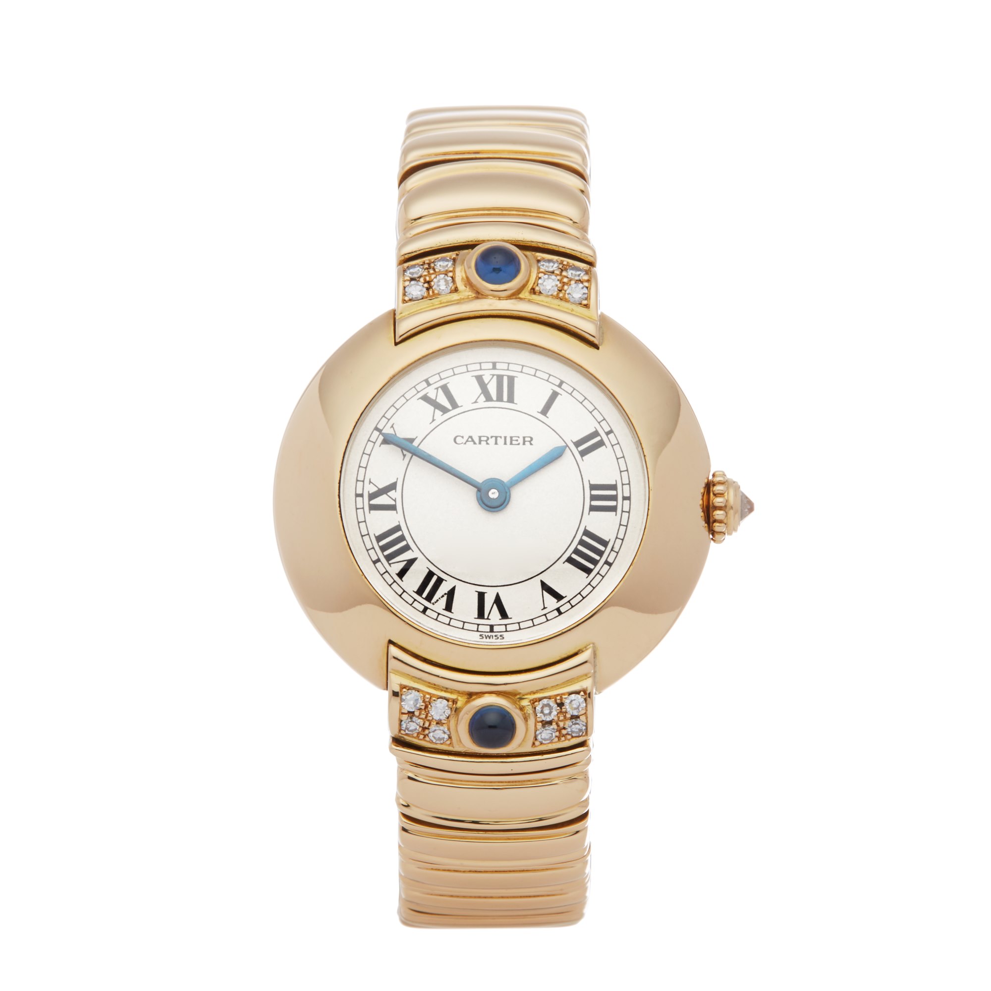 Cartier Vendome Paris Mecanique Diamond 18K Yellow Gold - Watch 878999