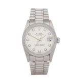 Rolex Datejust 31 Diamond 18K White Gold Watch 68279