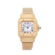 Cartier Santos Galbee Automatique 18K Yellow Gold Watch 866930
