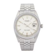 Rolex Datejust 36 Linen Dial Stainless Steel Watch 1601