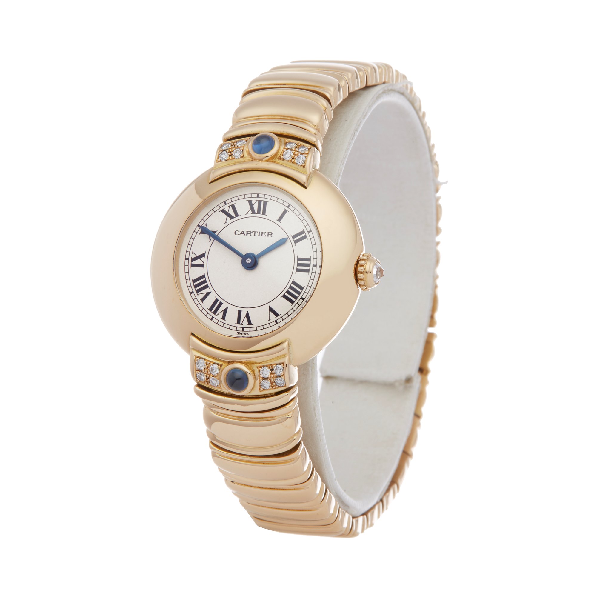 Cartier Vendome Paris Mecanique Diamond 18K Yellow Gold - Watch 878999 - Image 2 of 8