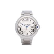 Cartier Ballon Bleu Automatic Stainless Steel Watch W6920071 or 3489