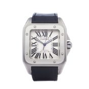 Cartier Santos 100 Stainless Steel Watch 2656 or W20073X8