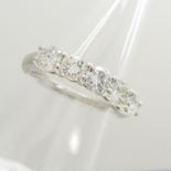 Good quality 1.01 carat 5-stone diamond ring in 18ct white gold