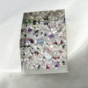 A parcel of over 150 loose stones including amethyst, emerald, cubic zirconia and sapphire. 89.05 ct