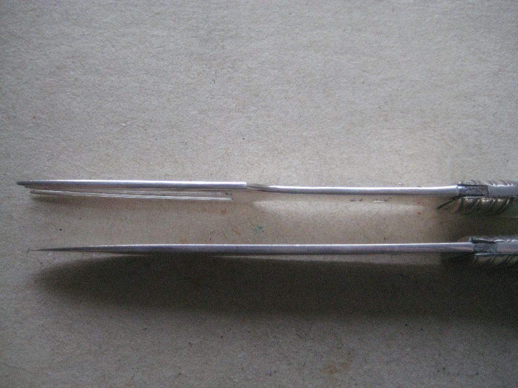 Rare George III Large Matching Mother of Pearl Hafted Silver Bladed Folding Fruit Knife and Fork - Image 5 of 7