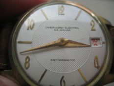 Vintage Gents Overlord Electra Calendar Wrist Watch