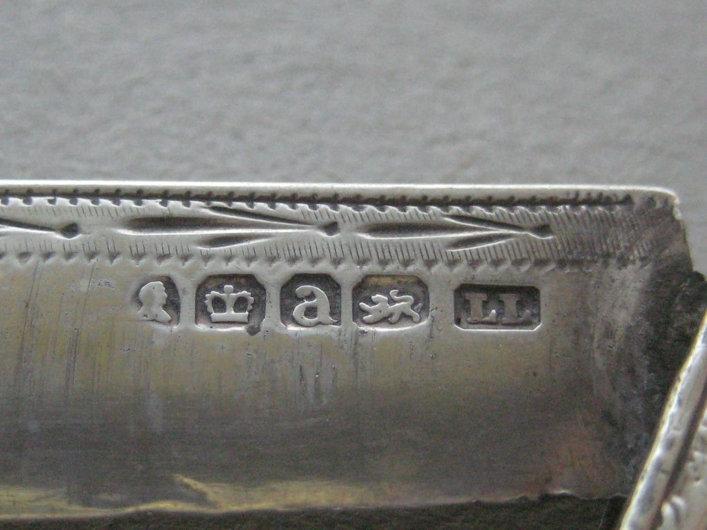 Rare George IV All Silver Hunting Decorated Silver Bladed Folding Fruit Knife - Image 6 of 9