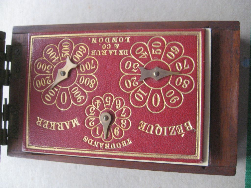 Vintage Besique Box with Various Gaming Markers - Image 7 of 8