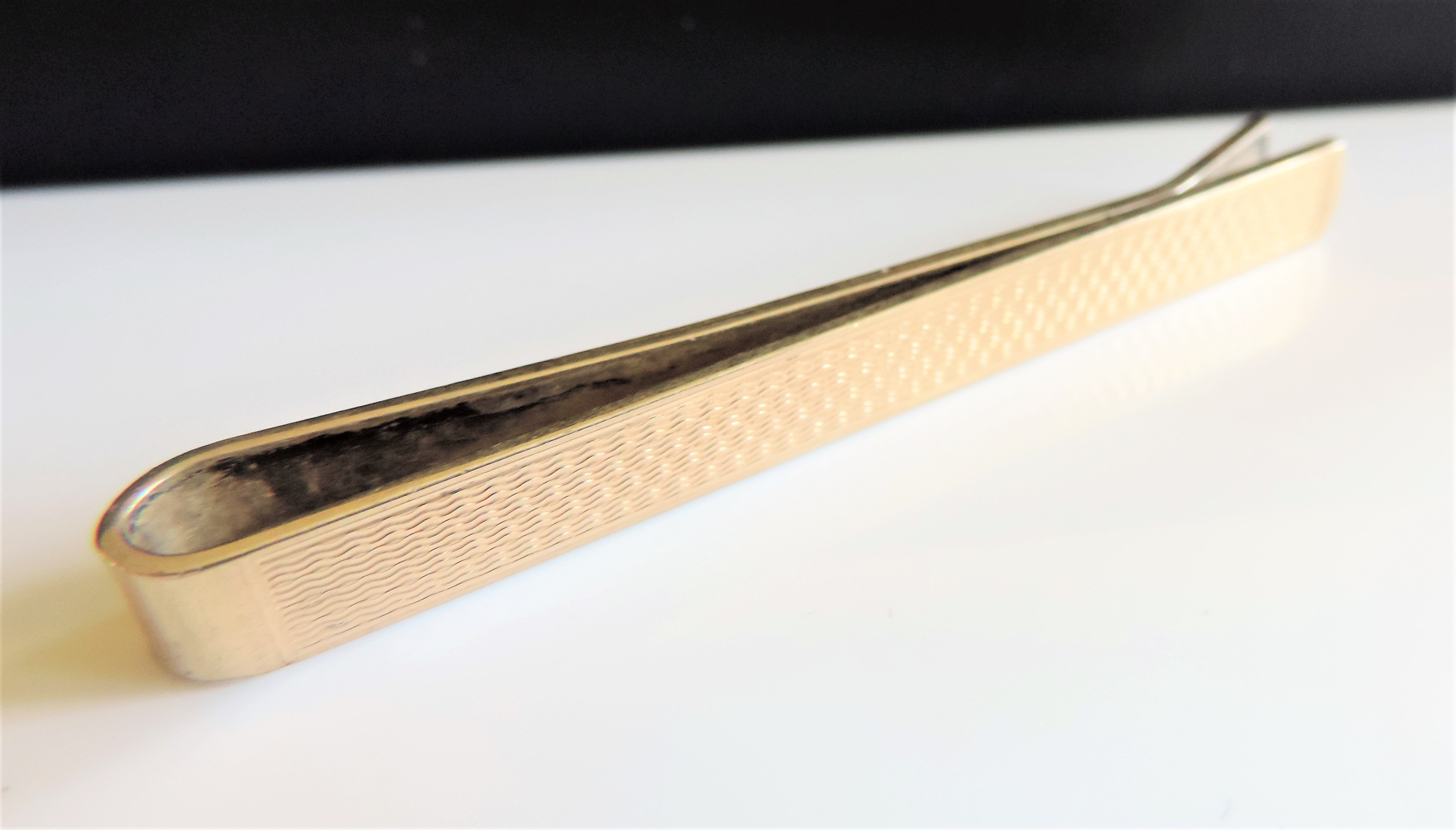 Vintage Gold on Sterling Silver Tie Clip - Image 2 of 4