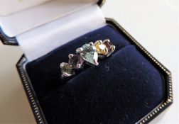 Sterling Silver Tutti Frutti Multi Gemstone Ring New with Gift Box
