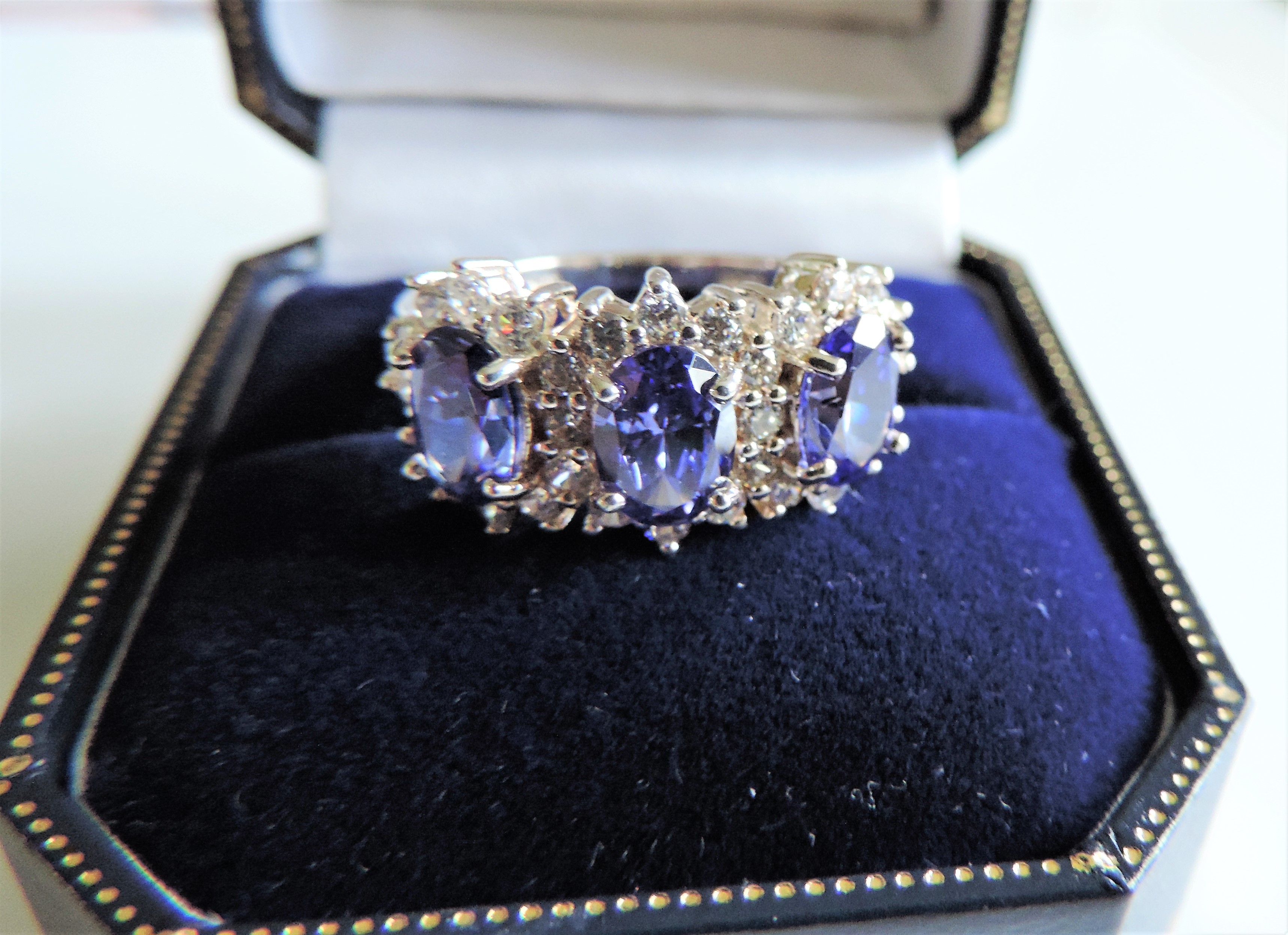 Sterling Silver Tanzanite & Topaz Ring New with Gift Box - Image 4 of 7