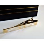 Vintage Gold on Sterling Silver Tie Clip