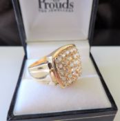 Gents Gold on Silver Signet Ring Size V