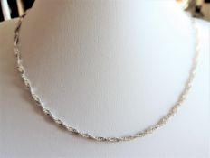 Italian Sterling Silver Chain Necklace New in Gift Pouch