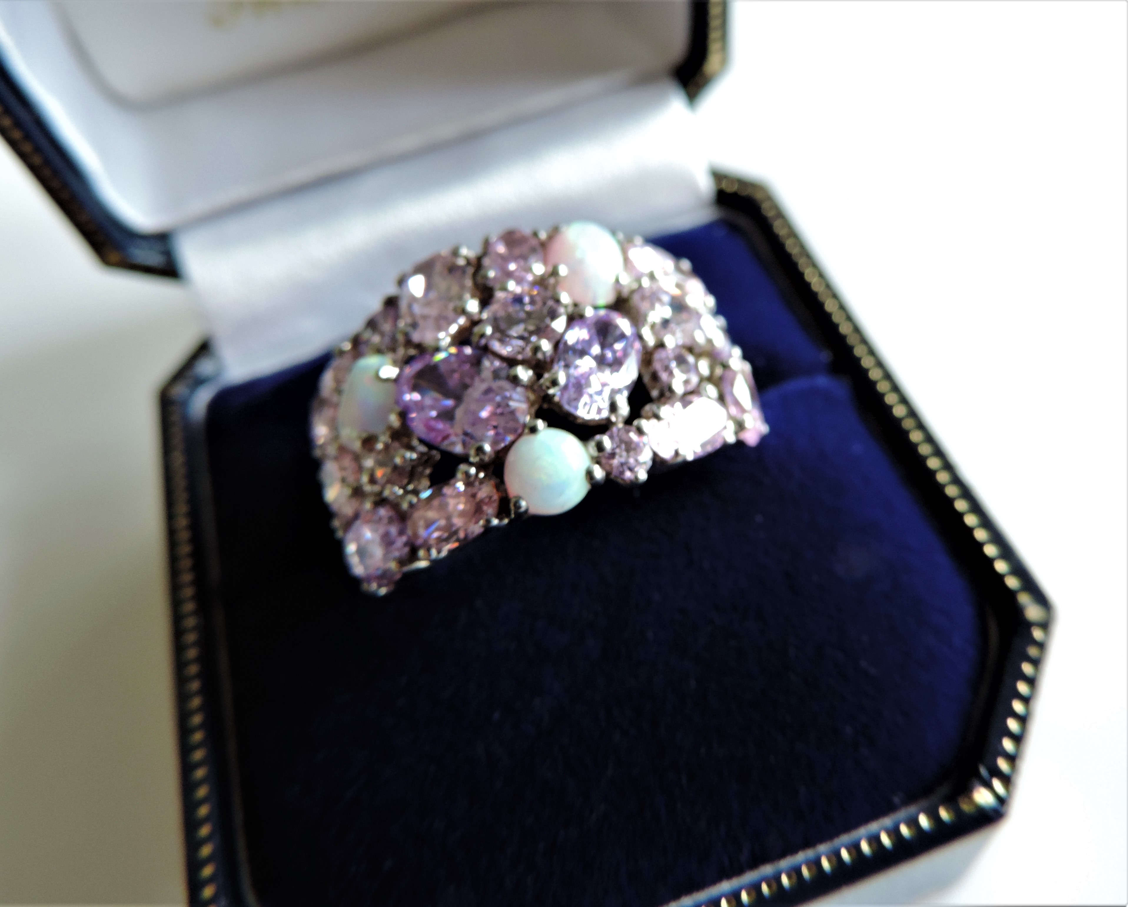 Sterling Silver Tutti Frutti Multi Gemstone Ring New with Gift Box - Image 4 of 4