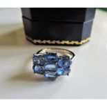 Sterling Silver 2.8 ct Tanzanite Ring New with Gift Box