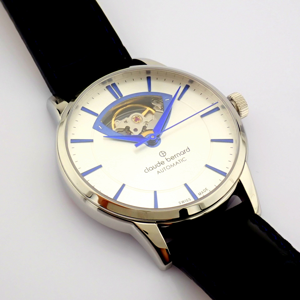 Claude Bernard / Open Heart Automatic (New) Full Set - Gentlemen's Steel Wrist Watch - Image 4 of 10