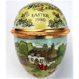 Vintage Halcyon Days Enamels Easter Egg Trinket Box 1980