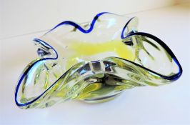 Murano Art Glass Free Form Bowl