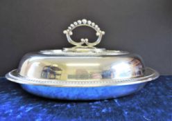 Antique Silver Plate Vegetable Serving Dish/Entree Dish