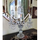 Vintage Bohemian Crystal Candelabra